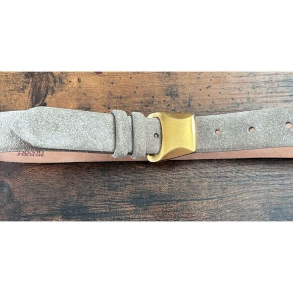Vintage De Vecchi by Hamilton Hodge suede gold buckle belt Size Small